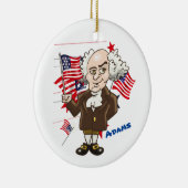 John Adams und Thomas Jefferson Keramik Ornament (Rechts)