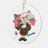 John Adams und Thomas Jefferson Keramik Ornament (Links)