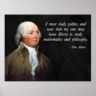 John Adams Zitat Poster
