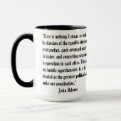 John Adams Zitat Tasse (Links)