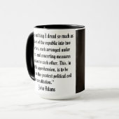 John Adams Zitat Tasse (Vorderseite Links)