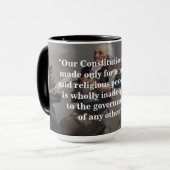 John Adams Zitat zu unserer Verfassung Tasse (Vorderseite Links)