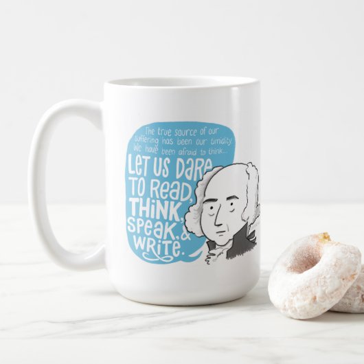 John Adams zitiert Tasse (Mit Donut)