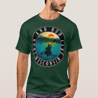 John and Bud Lake Wisconsin Kayaking T-Shirt