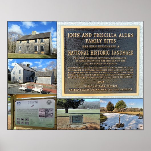John and Priscilla Alden Family Sites Poster (Vorne)