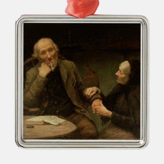 John Anderson, mein Jo, 1894 (Öl auf Leinwand) Silbernes Ornament (Vorne)