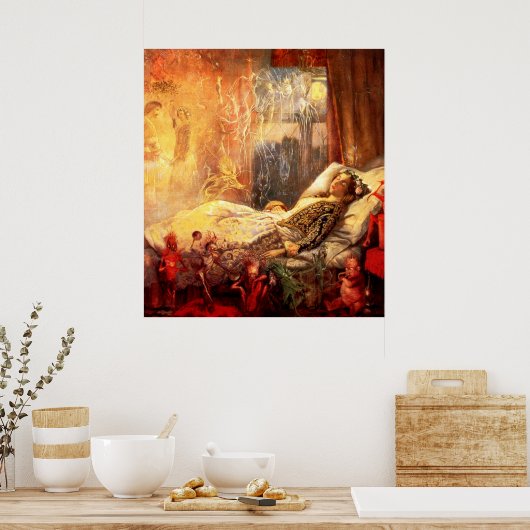 John Anster Fitzgerald: Das Zeug, das träumt ... Poster (Küche)