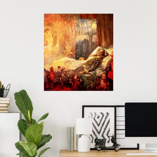 John Anster Fitzgerald: Das Zeug, das träumt ... Poster (Heimbüro)