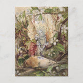 John Anster Fitzgerald - Der Tod des Robins Postkarte (Vorderseite)