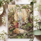 John Anster Fitzgerald - Der Tod des Robins Postkarte