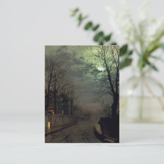 John Atkinson Grimshaw-A Lane in Headingley, Leeds Postkarte (Stehend Vorderseite)