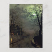 John Atkinson Grimshaw-A Lane in Headingley, Leeds Postkarte (Vorderseite)