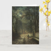 John Atkinson Grimshaw- A moonlit lane Karte (Gelbe Blume)