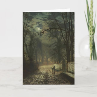 John Atkinson Grimshaw- A moonlit lane Karte