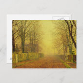 John Atkinson Grimshaw | Abend Glow, c.1884 (Öl) Postkarte (Vorne/Hinten)