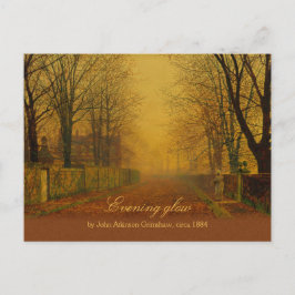 John Atkinson Grimshaw Abend Glow CC0869 Postkarte