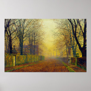 John Atkinson Grimshaw Abend Glow Poster