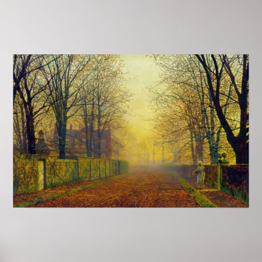 John Atkinson Grimshaw Abend Glow Poster (Vorne)