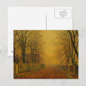 John Atkinson Grimshaw - Abend Glow Postkarte (Vorne/Hinten)