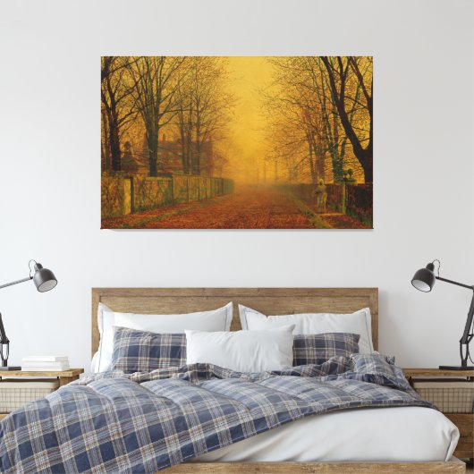 John Atkinson Grimshaw - Abendglühen Leinwanddruck (Insitu (Schlafzimmer))