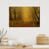 John Atkinson Grimshaw - Abendglühen Poster (Küche)