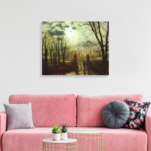 John Atkinson Grimshaw am Park Gate Leinwanddruck (Insitu (Wohnzimmer))
