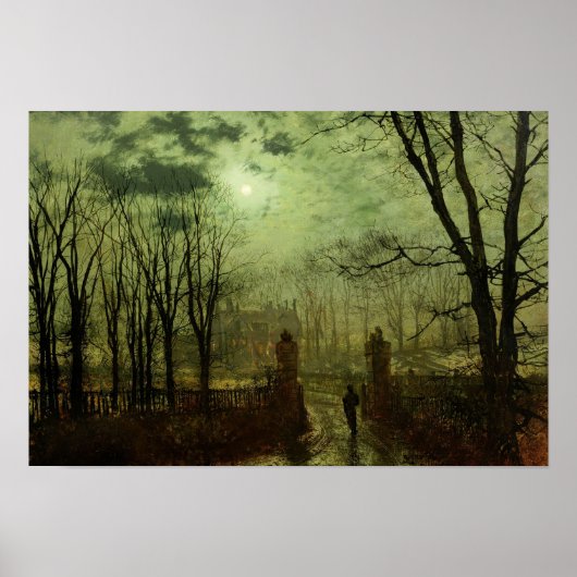 John Atkinson Grimshaw - Am Park Gate Poster (Vorne)