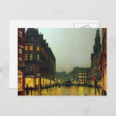 John Atkinson Grimshaw- Boar Lane, Leeds Postkarte (Vorne/Hinten)
