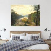 John Atkinson Grimshaw - Das Wharfe-Tal Leinwanddruck (Insitu (Schlafzimmer))