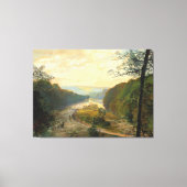 John Atkinson Grimshaw - Das Wharfe-Tal Leinwanddruck (Vorderseite)