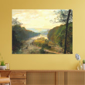 John Atkinson Grimshaw - Das Wharfe-Tal Leinwanddruck (Insitu (Wohnzimmer))