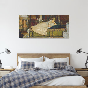 John Atkinson Grimshaw - Eine Dame im Klassizismus Leinwanddruck