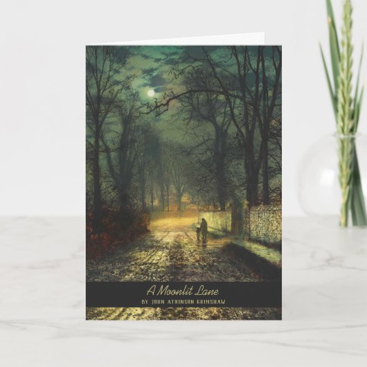 John Atkinson Grimshaw Eine mondbeleuchtete Spur 1 Karte (Vorderseite)