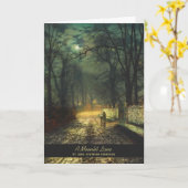 John Atkinson Grimshaw Eine mondbeleuchtete Spur 1 Karte (Gelbe Blume)