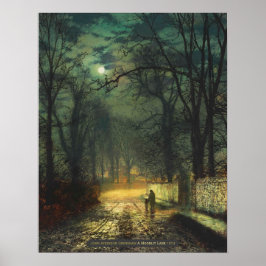 John Atkinson Grimshaw Eine mondbeleuchtete Spur 1 Poster