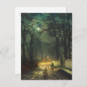 John Atkinson Grimshaw Eine mondbeleuchtete Spur 1 Postkarte (Vorne/Hinten)