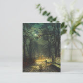 John Atkinson Grimshaw Eine mondbeleuchtete Spur 1 Postkarte (Stehend Vorderseite)