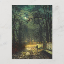 John Atkinson Grimshaw Eine mondbeleuchtete Spur 1 Postkarte