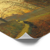 John Atkinson Grimshaw - Ende Oktober Poster (Ecke)