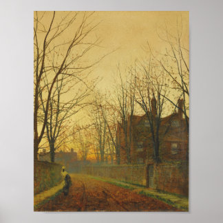 John Atkinson Grimshaw - Ende Oktober Poster