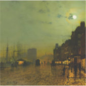John Atkinson Grimshaw Glasgow Docks Aufkleber (Vorderseite)