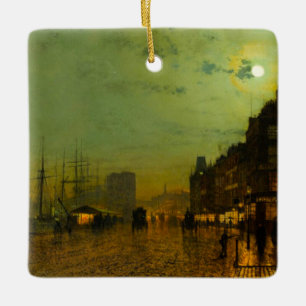 John Atkinson Grimshaw Glasgow Docks Keramikornament