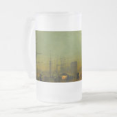 John Atkinson Grimshaw Glasgow Docks Mattglas Bierglas (Vorderseite Links)