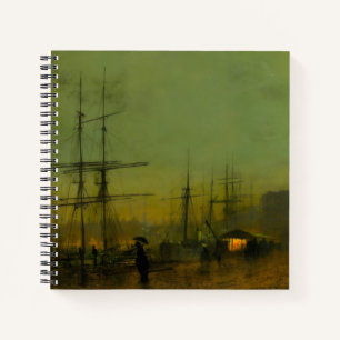 John Atkinson Grimshaw Glasgow Docks Notizblock