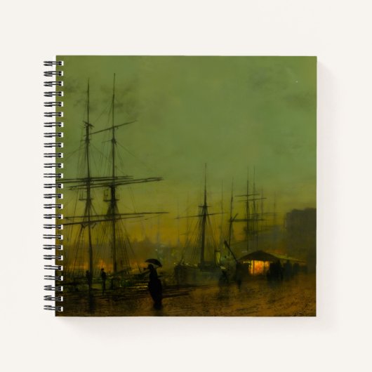 John Atkinson Grimshaw Glasgow Docks Notizblock (Vorderseite)
