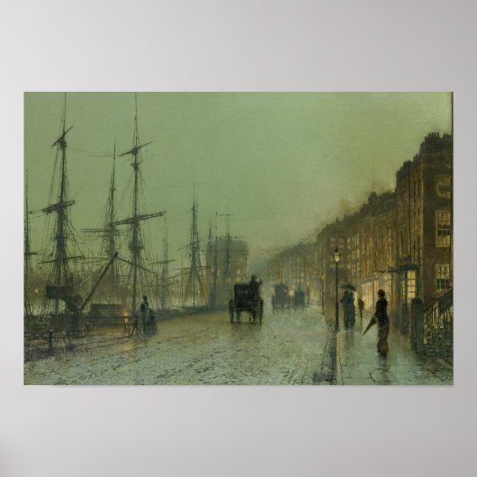 John Atkinson Grimshaw - Glasgow Docks Poster (Vorne)