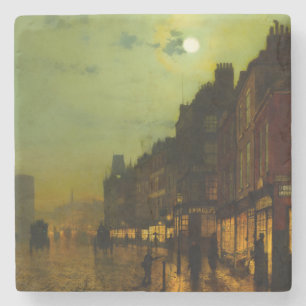 John Atkinson Grimshaw Glasgow Docks Steinuntersetzer
