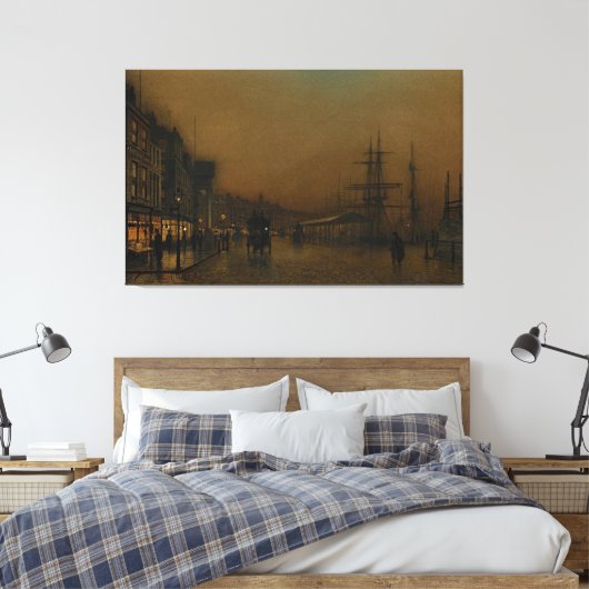 John Atkinson Grimshaw - Glasgow Leinwanddruck (Insitu (Schlafzimmer))