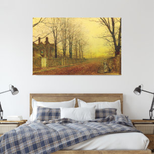 John Atkinson Grimshaw - Herbstlicher Ruhm Leinwanddruck