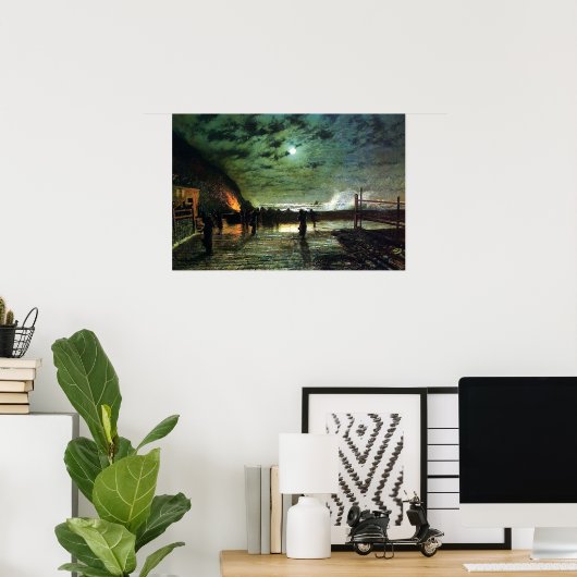 John Atkinson Grimshaw in Peril Poster (Heimbüro)